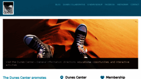 What Dunescenter.org website looked like in 2018 (5 years ago)