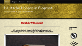 What Doggen-in-flagranti.de website looked like in 2018 (5 years ago)
