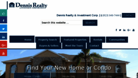 What Dennisrealty.com website looked like in 2018 (5 years ago)