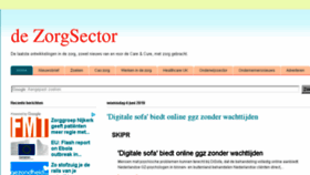 What Dezorgsector.eu website looked like in 2018 (5 years ago)