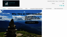 What Denver-seo-consultants.com website looked like in 2018 (5 years ago)