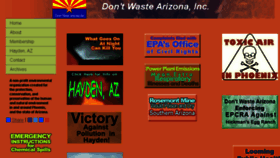 What Dontwastearizona.org website looked like in 2018 (5 years ago)