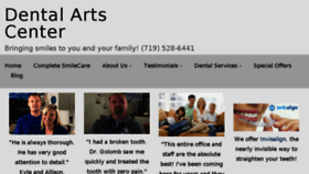 What Dentalartscenterpc.com website looked like in 2018 (5 years ago)