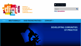 What Digiskills-project.eu website looked like in 2018 (5 years ago)