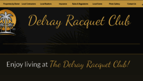 What Delrayracquetclub.org website looked like in 2018 (5 years ago)