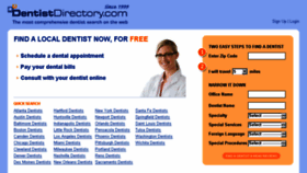 What Dentistdirectory.com website looked like in 2018 (5 years ago)