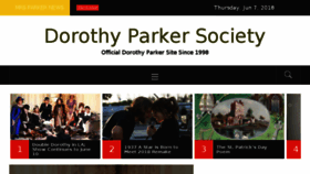 What Dorothyparker.com website looked like in 2018 (5 years ago)