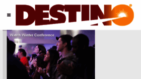 What Destino.org website looked like in 2018 (5 years ago)