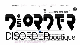 What Disorderboutique.com website looked like in 2018 (5 years ago)