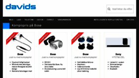 What Davids.se website looked like in 2018 (7 years ago)