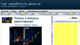 What Dengibusiness.ru website looked like in 2018 (5 years ago)