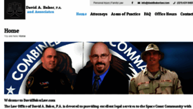 What Davidbakerlaw.com website looked like in 2018 (5 years ago)