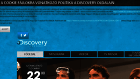 What Discoverychannel.hu website looked like in 2018 (5 years ago)