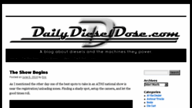 What Dailydieseldose.com website looked like in 2018 (5 years ago)