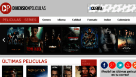 What Dimensionpeliculas.com website looked like in 2018 (5 years ago)