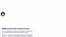 What Distrochooser.de website looked like in 2018 (5 years ago)