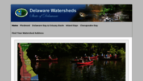 What Delawarewatersheds.org website looked like in 2018 (5 years ago)
