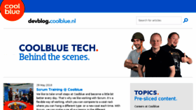 What Devblog.coolblue.nl website looked like in 2018 (5 years ago)