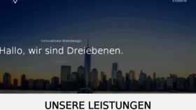 What Dreiebenen.de website looked like in 2018 (5 years ago)