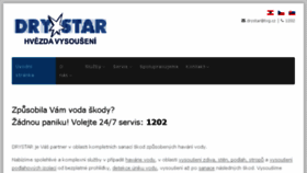What Drystar.cz website looked like in 2018 (5 years ago)