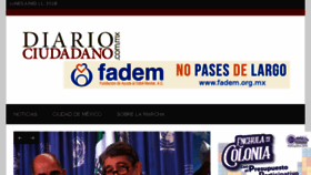 What Diariociudadano.com.mx website looked like in 2018 (5 years ago)