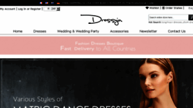 What Dressyin.co.za website looked like in 2018 (7 years ago)