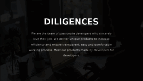 What Diligences.com website looked like in 2018 (5 years ago)