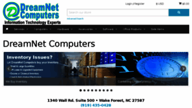 What Dreamnetcomputers.com website looked like in 2018 (5 years ago)