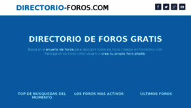 What Directorio-foros.com website looked like in 2018 (5 years ago)