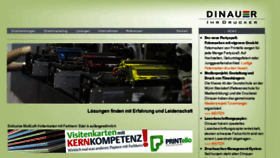 What Dinauer.de website looked like in 2018 (5 years ago)