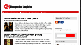 What Discografiascompletas.net website looked like in 2018 (5 years ago)
