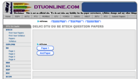 What Dtuonline.com website looked like in 2018 (5 years ago)