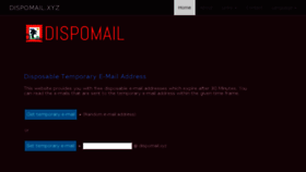 What Dispomail.xyz website looked like in 2018 (7 years ago)