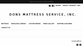 What Donsmattress.com website looked like in 2018 (5 years ago)