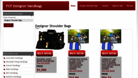 What Designerhandbags.firstclassfashionista.com website looked like in 2018 (5 years ago)