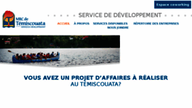 What Developpementmrctemiscouata.ca website looked like in 2018 (5 years ago)