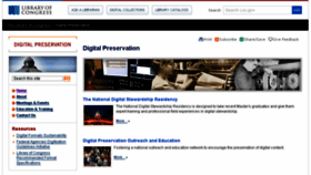 What Digitalpreservation.gov website looked like in 2018 (8 years ago)