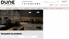 What Dune.es website looked like in 2018 (5 years ago)