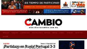 What Diariocambio.mx website looked like in 2018 (5 years ago)