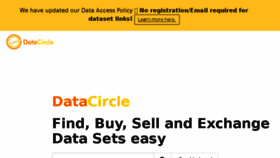 What Datacircle.io website looked like in 2018 (5 years ago)