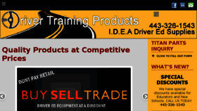 What Drivertrainingproducts.com website looked like in 2018 (5 years ago)