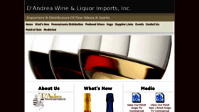 What Dandreawines.com website looked like in 2018 (5 years ago)