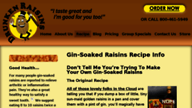 What Drunkenraisins.com website looked like in 2018 (5 years ago)