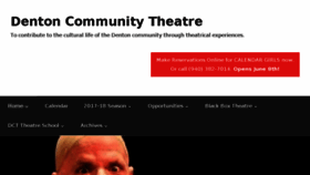 What Dentoncommunitytheatre.com website looked like in 2018 (7 years ago)