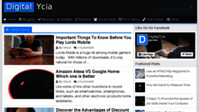 What Digitalycia.com website looked like in 2018 (5 years ago)
