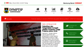What Dpmptsp.bandungbaratkab.go.id website looked like in 2018 (5 years ago)