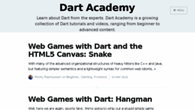 What Dart.academy website looked like in 2018 (5 years ago)