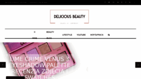 What Deliciousbeauty.pl website looked like in 2018 (5 years ago)