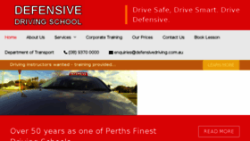 What Defensivedriving.com.au website looked like in 2018 (5 years ago)