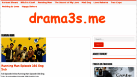 What Drama3s.me website looked like in 2018 (5 years ago)